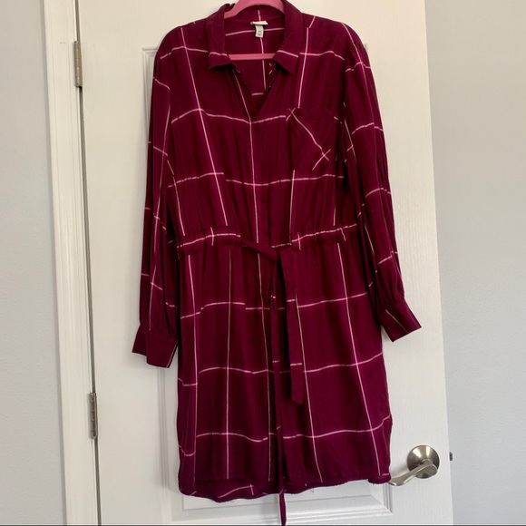Plaid dress - pink - Picture 1 of 4